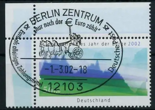 BRD 2002 Nr 2231 zentrisch gestempelt ECKE-OLI 93654E