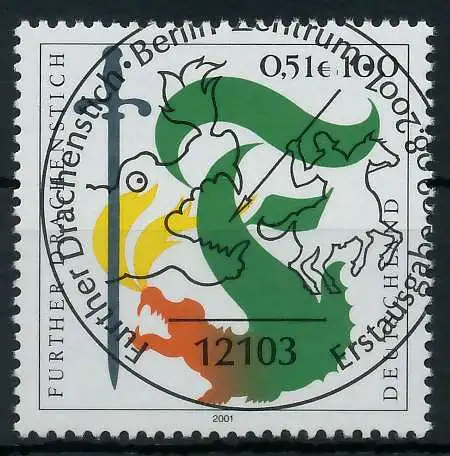 BRD 2001 Nr 2207 ESST zentrisch gestempelt 9365CA