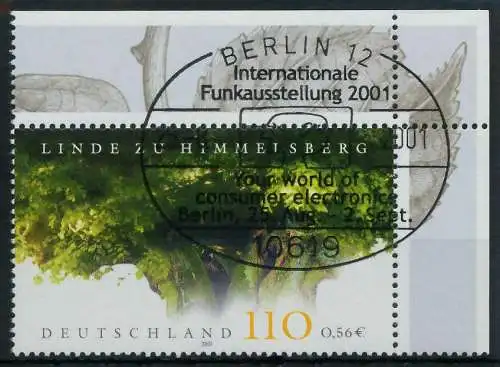 BRD 2001 Nr 2208 zentrisch gestempelt ECKE-ORE 9365F2