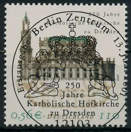 BRD 2001 Nr 2196 ESST zentrisch gestempelt 93662E