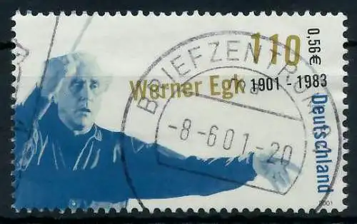 BRD 2001 Nr 2186 zentrisch gestempelt 9366B6