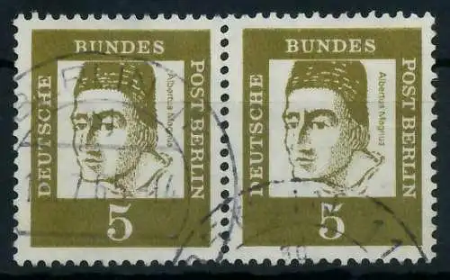 BERLIN DS BED. DEUTSCHE Nr 199 gestempelt WAAGR PAAR 936726
