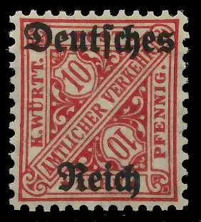 DEUTSCHES REICH DIENSTMARKEN 1920 Nr 58 ungebraucht 9367B6