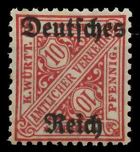 DEUTSCHES REICH DIENSTMARKEN 1920 Nr 58 ungebraucht 939F7A