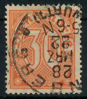 DEUTSCHES REICH DIENSTMARKEN 1920 Nr 27 gestempelt 939FAE