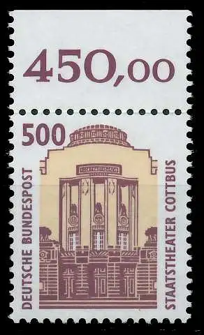 BRD DS SEHENSWÜRDIGKEITEN Nr 1679 postfrisch ORA 93A382