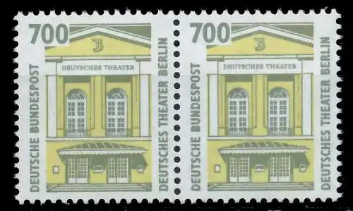 BRD DS SEHENSWÜRDIGKEITEN Nr 1691 postfrisch WAAGR PAAR 93A3A2