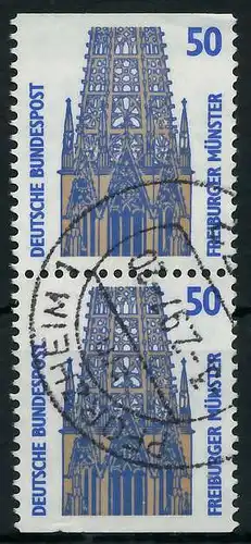 BRD ZUSAMMENDRUCK Nr 1340C + 1340D zentrisch gestempelt SENK 93A586