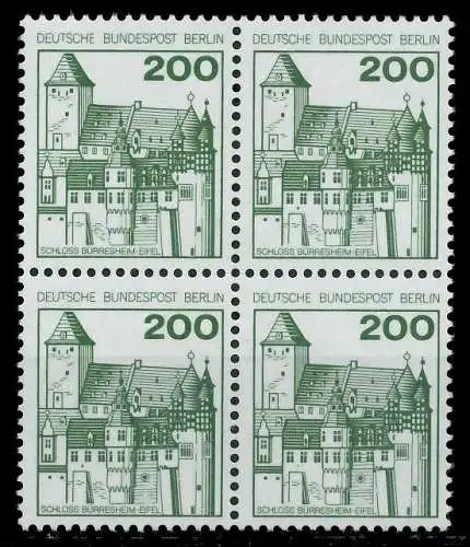 BERLIN DS BURGEN U. SCHLÖSSER Nr 540 postfrisch VIERERB 940F9A
