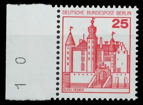 BERLIN DS BURGEN U. SCHLÖSSER Nr 587 postfrisch SRA 940FA6