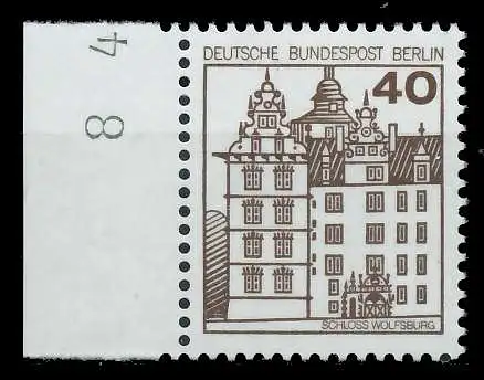 BERLIN DS BURGEN U. SCHLÖSSER Nr 614 SRli postfrisch SR 940FDE