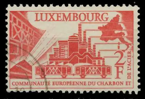 LUXEMBURG 1956 Nr 552 gestempelt 973B0E