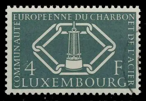 LUXEMBURG 1956 Nr 554 gestempelt 973B12