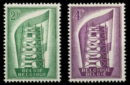 BELGIEN 1956 Nr 1043-1044 postfrisch 973BB6