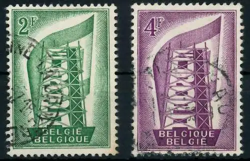 BELGIEN 1956 Nr 1043-1044 gestempelt 973BBA