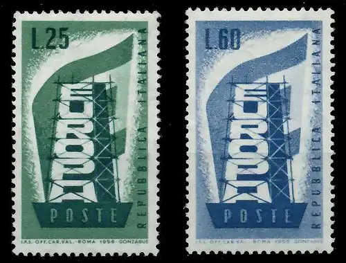 ITALIEN 1956 Nr 973-974 postfrisch 973BD6