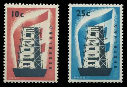NIEDERLANDE 1956 Nr 683-684 postfrisch ungebraucht 973BFA