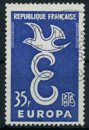 FRANKREICH 1958 Nr 1211 gestempelt 982692