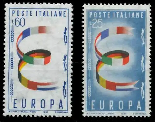 ITALIEN 1957 Nr 992-993 postfrisch 98277A