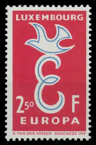 LUXEMBURG 1958 Nr 590 postfrisch 982786