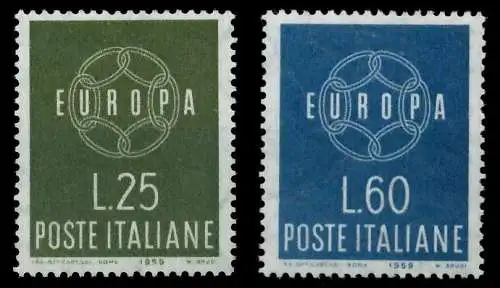 ITALIEN 1959 Nr 1055-1056 postfrisch 9A2B1A