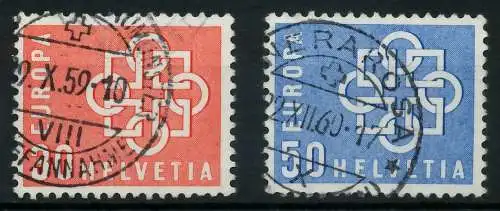 SCHWEIZ 1959 Nr 679-680 gestempelt 9A2BCA