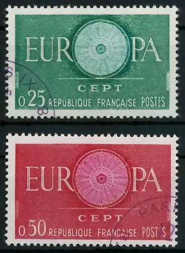 FRANKREICH 1960 Nr 1318-1319 gestempelt 9A2CA6
