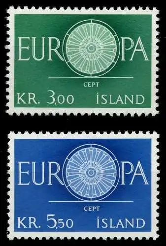 ISLAND 1960 Nr 343-344 postfrisch 9A2D36