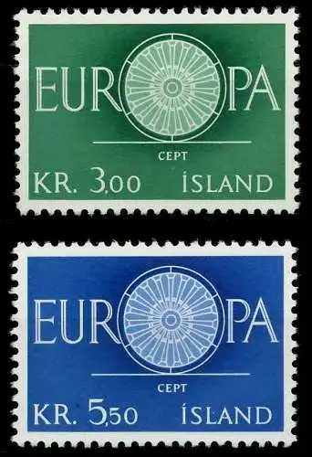 ISLAND 1960 Nr 343-344 postfrisch 9A2D3E
