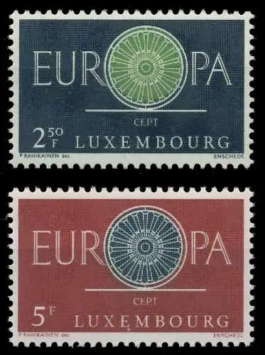 LUXEMBURG 1960 Nr 629-630 postfrisch 9A2DAA