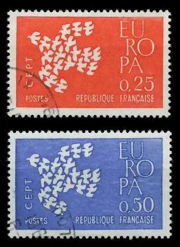 FRANKREICH 1961 Nr 1363-1364 gestempelt 9A30F2