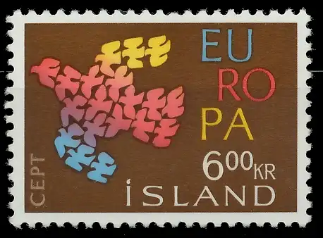 ISLAND 1961 Nr 355 postfrisch 9A316E