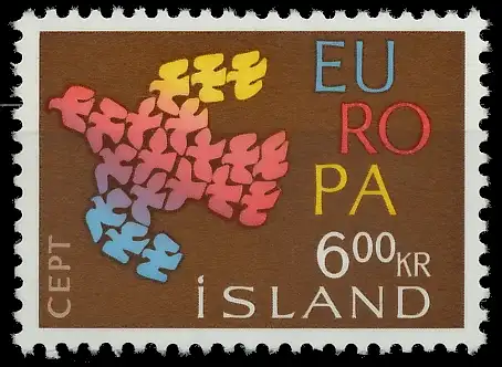 ISLAND 1961 Nr 355 postfrisch 9A3186