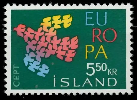 ISLAND 1961 Nr 354 postfrisch 9A318A