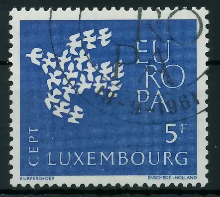 LUXEMBURG 1961 Nr 648 gestempelt 9A31E6