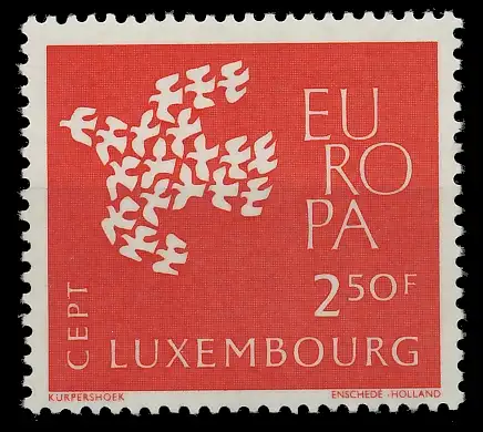 LUXEMBURG 1961 Nr 647 postfrisch SA1D9C2