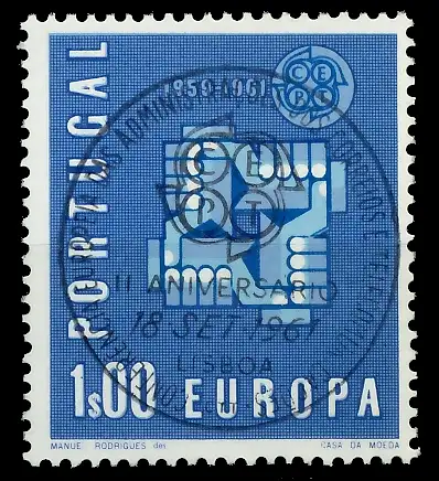 PORTUGAL 1961 Nr 907 zentrisch gestempelt 9B00BE