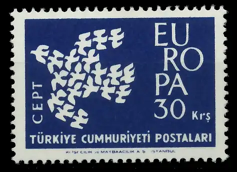 TÜRKEI 1961 Nr 1820 postfrisch SA1DAD6