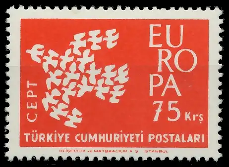 TÜRKEI 1961 Nr 1822 postfrisch 9B017E