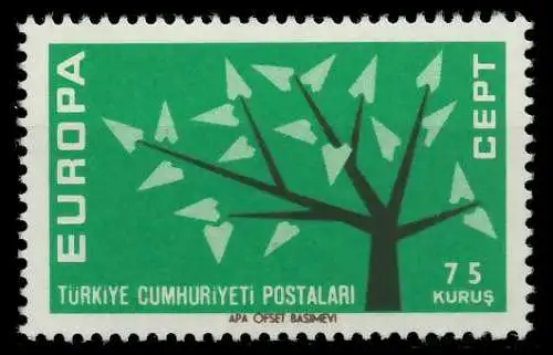 TÜRKEI 1962 Nr 1843 postfrisch SA1DD12
