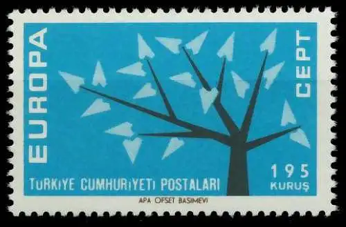 TÜRKEI 1962 Nr 1845 postfrisch SA1DD1A