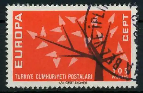 TÜRKEI 1962 Nr 1844 gestempelt 9B03BE