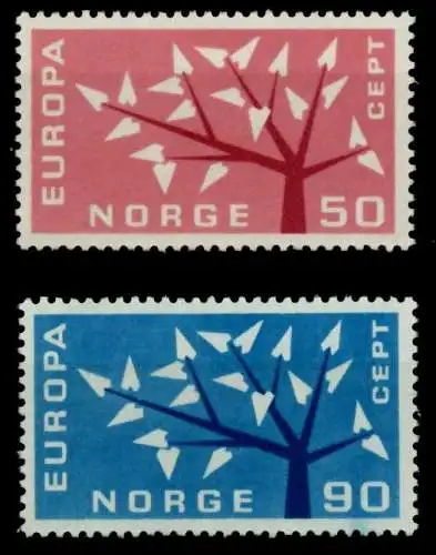 NORWEGEN 1962 Nr 476-477 postfrisch SA1DDD2