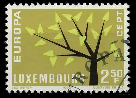 LUXEMBURG 1962 Nr 657 gestempelt 9B04BA