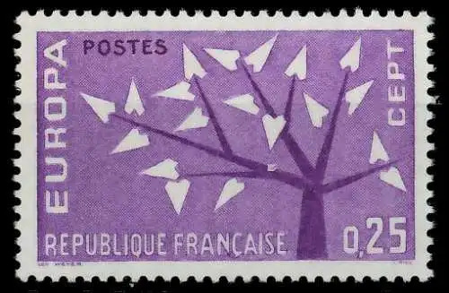 FRANKREICH 1962 Nr 1411 postfrisch SA31486