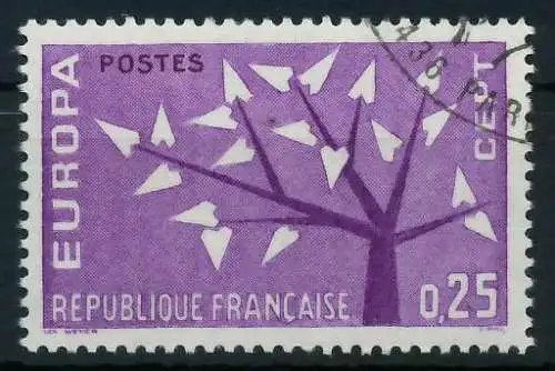 FRANKREICH 1962 Nr 1411 gestempelt 9B059A