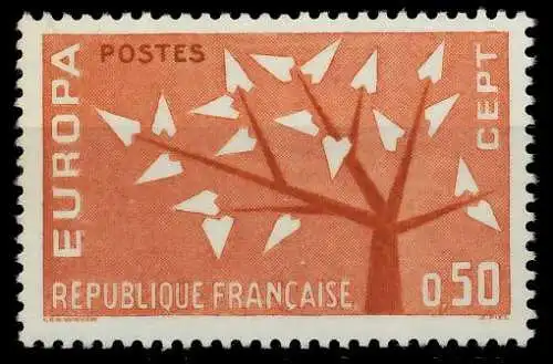 FRANKREICH 1962 Nr 1412 postfrisch SA3148A