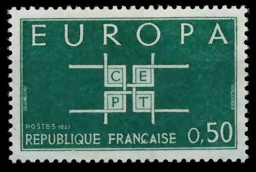 FRANKREICH 1963 Nr 1451 postfrisch SA3162A