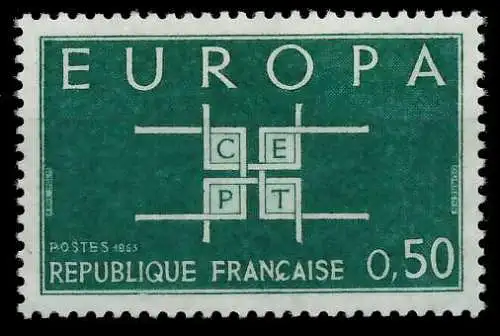 FRANKREICH 1963 Nr 1451 postfrisch SA3162E