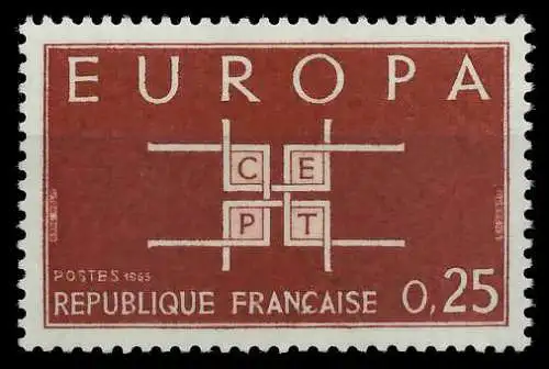 FRANKREICH 1963 Nr 1450 postfrisch SA31626